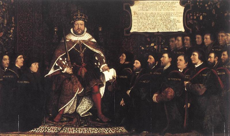 HOLBEIN, Hans the Younger Henry VIII and the Barber Surgeons sf